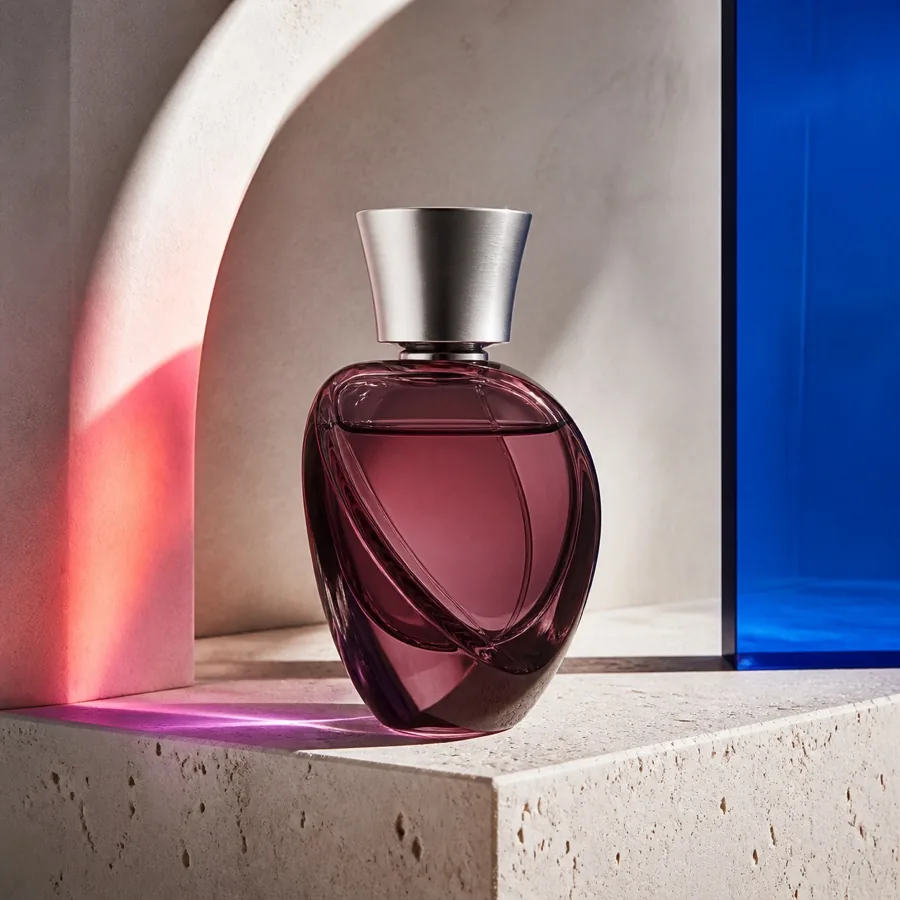 AI-generated premium perfume product campaign